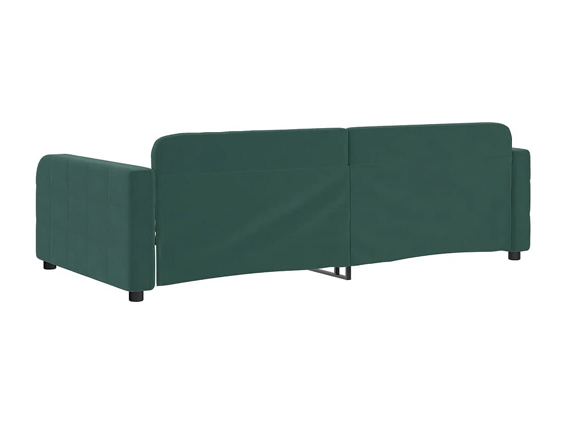 Lit de repos sans matelas vert foncé 90x200 cm velours