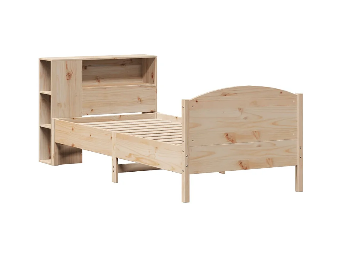 Bibliotheksbett ohne Matratze 100x200 cm Massivholz Kiefer