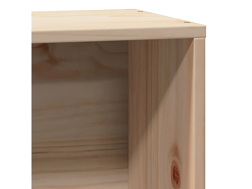 Cama biblioteca sin colchón 100x200 cm madera maciza de pino