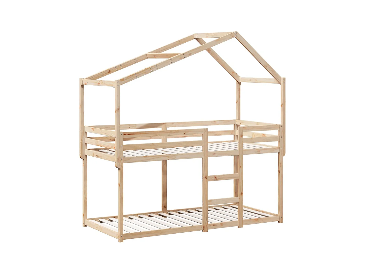 Litera sin colchón 90x190 cm madera maciza de pino