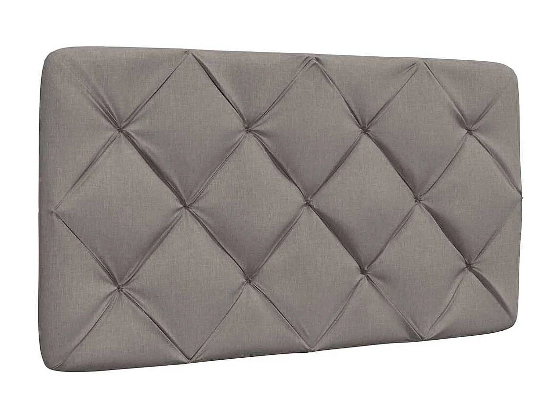 Bettgestell mit LED ohne Matratze taupe 90x200 cm Stoff