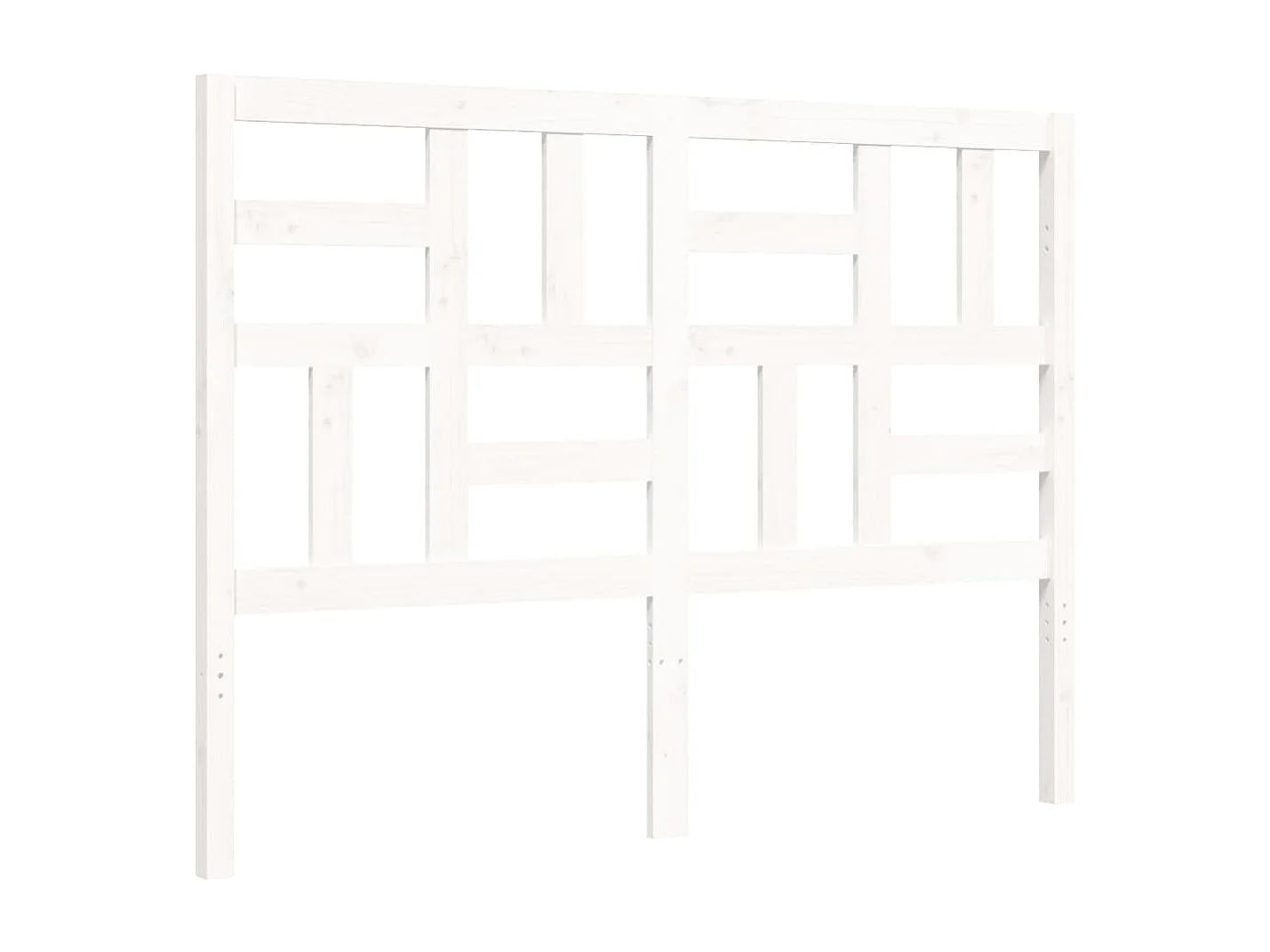 Bedframe zonder matras wit massief grenenhout