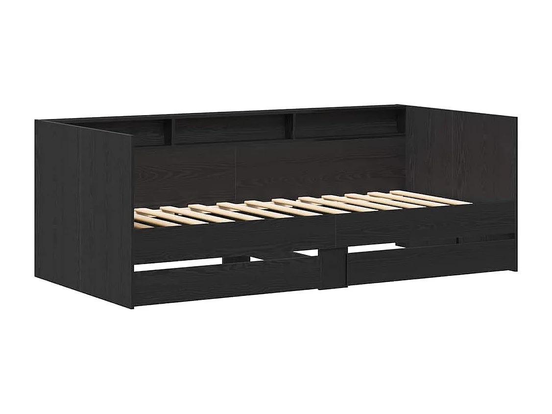 Graues Tagesbett 90 x 200 cm Holzwerkstoff