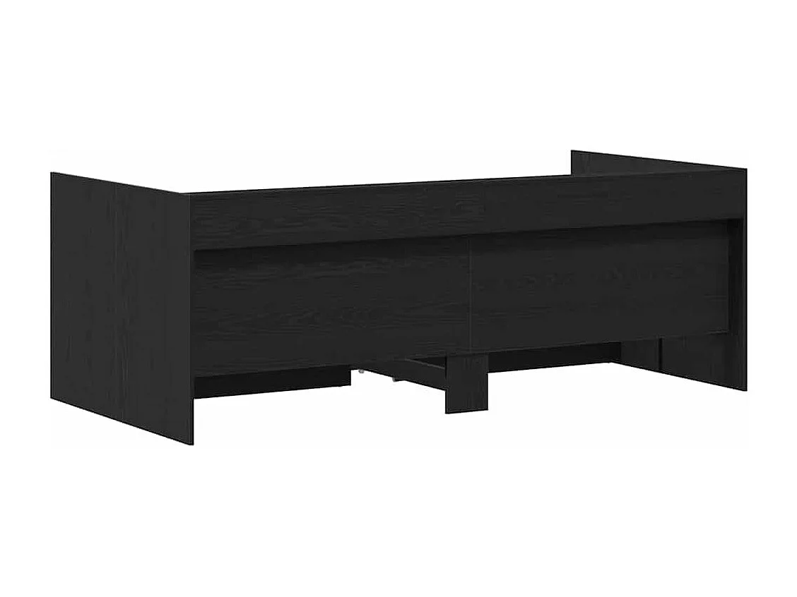 Graues Tagesbett 90 x 200 cm Holzwerkstoff