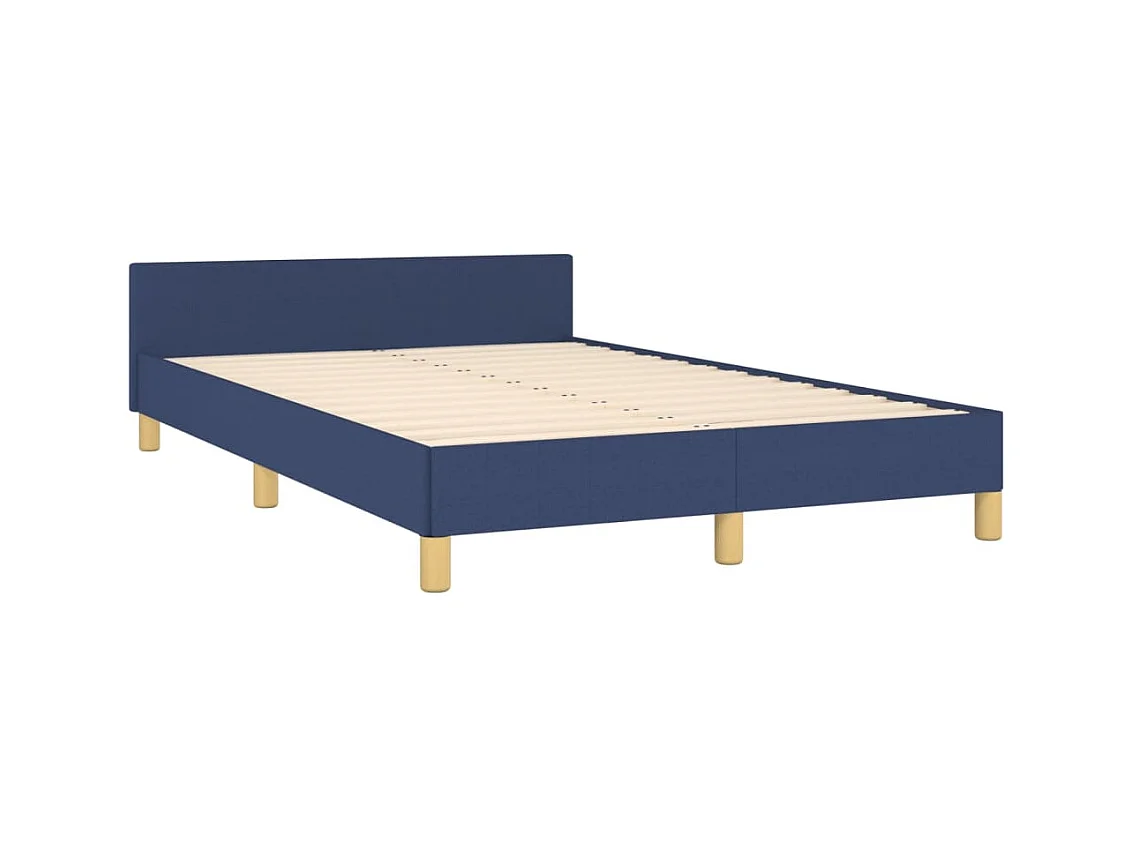 Bedframe zonder matras blauw 120x200 cm stof