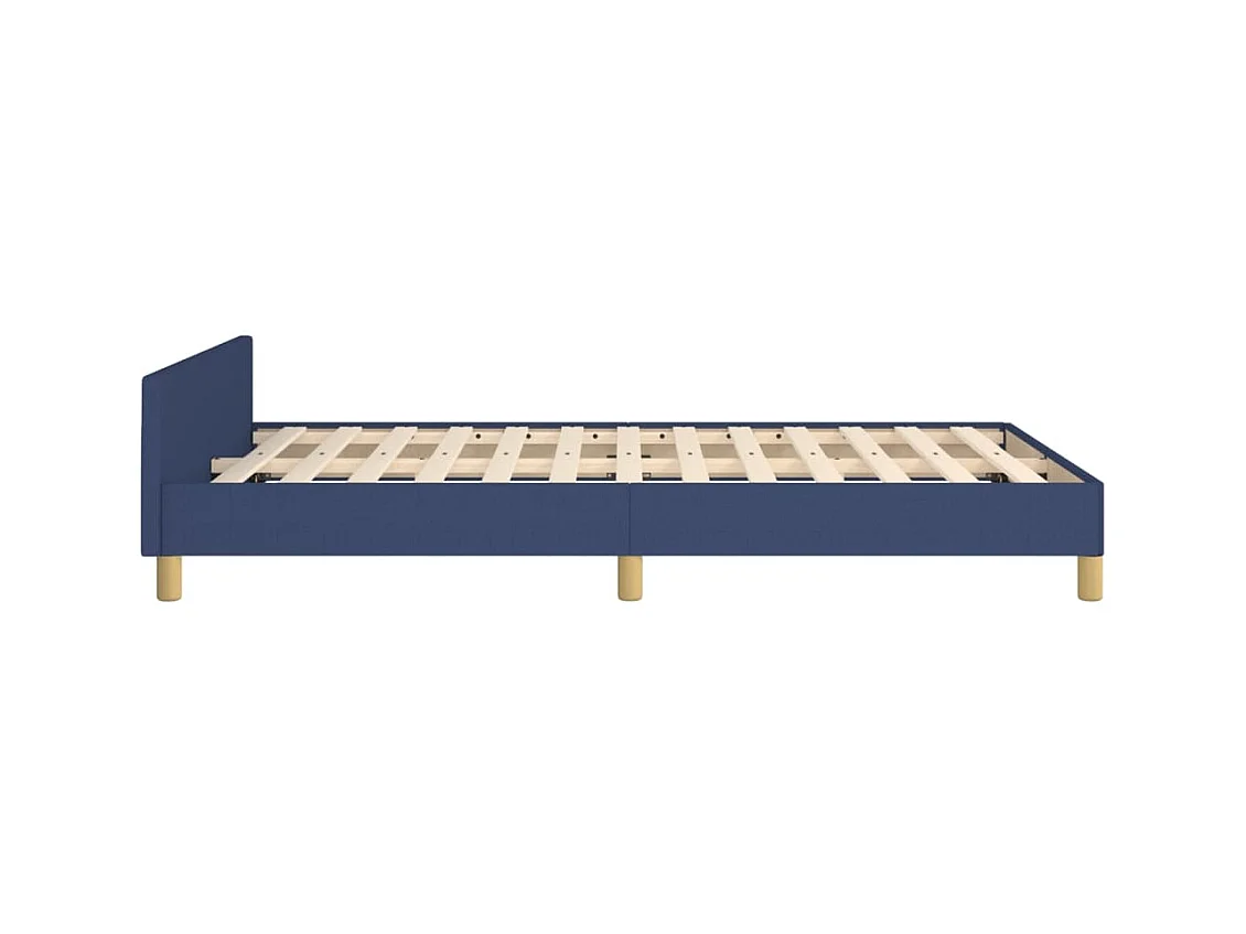 Bedframe zonder matras blauw 120x200 cm stof