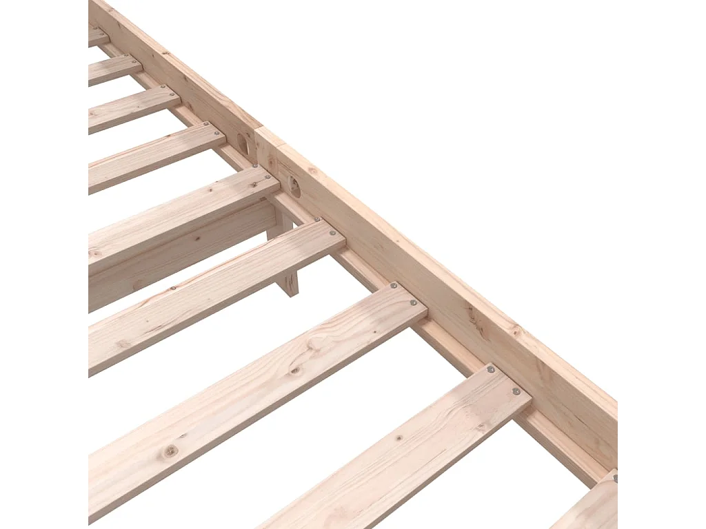 Bedframe van massief hout zonder matras 140x200 cm