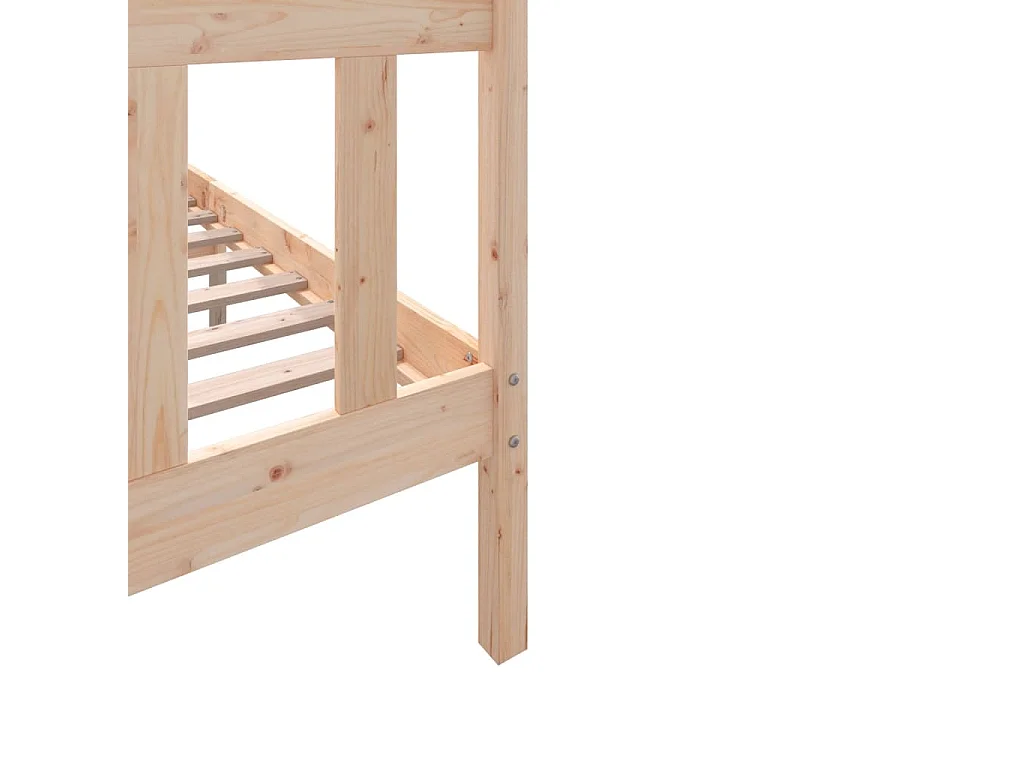Bedframe van massief hout zonder matras 140x200 cm