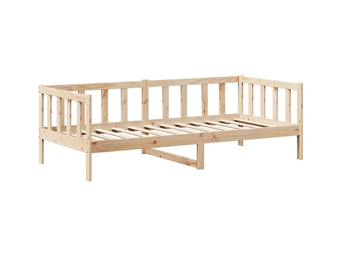 Dagbed met dak zonder matras 80x200 cm massief hout