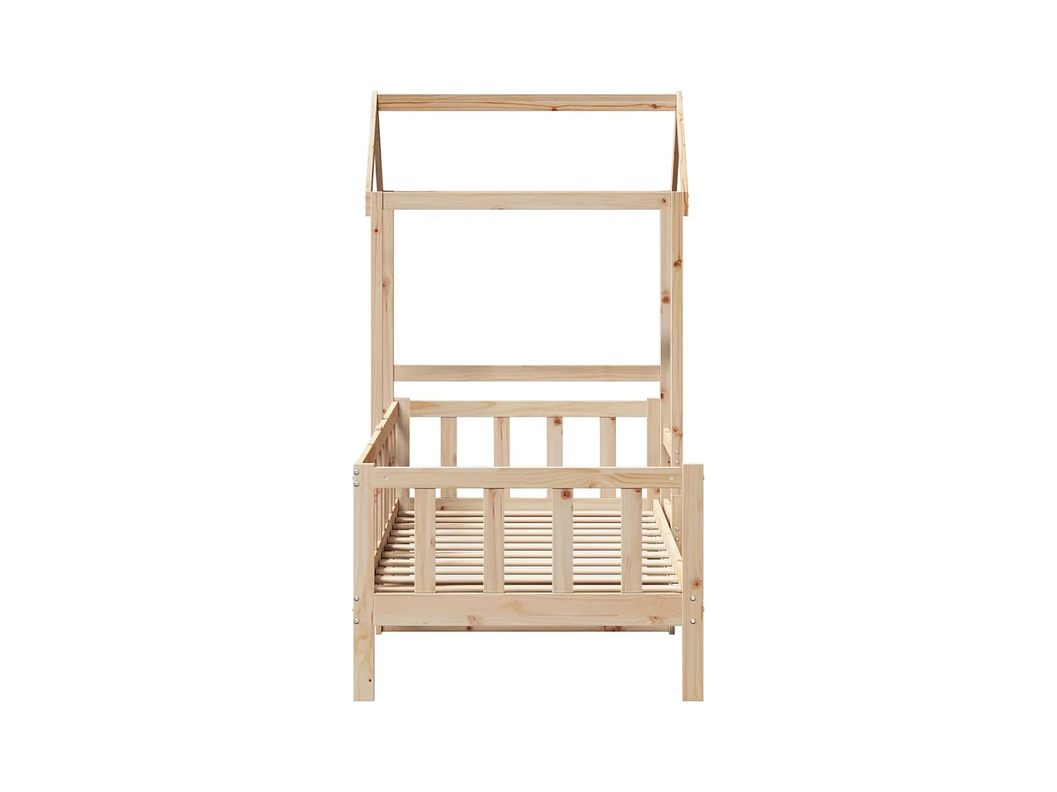 Dagbed met dak zonder matras 80x200 cm massief hout