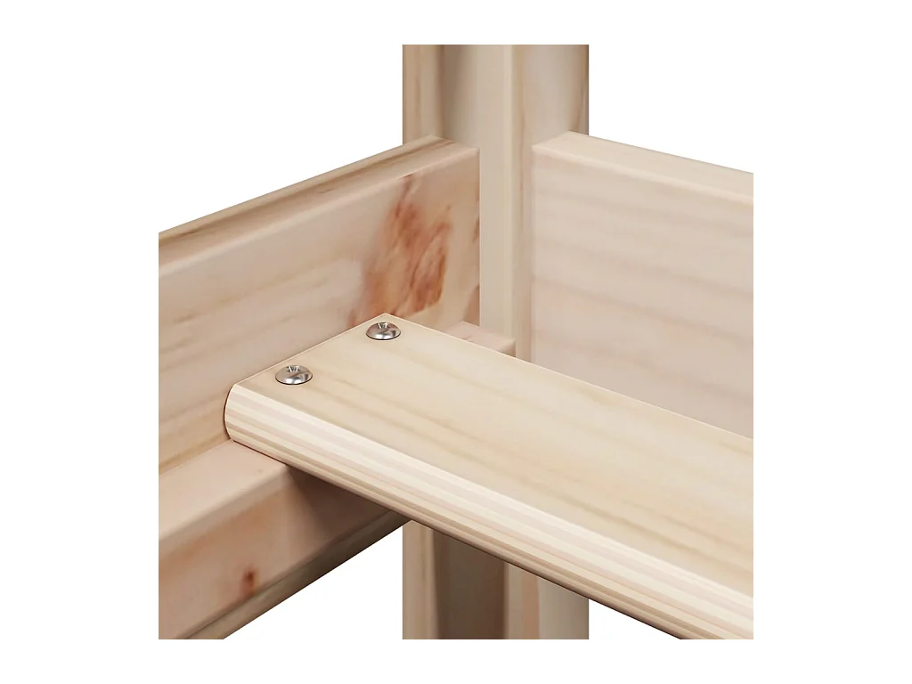 Dagbed met dak zonder matras 80x200 cm massief hout