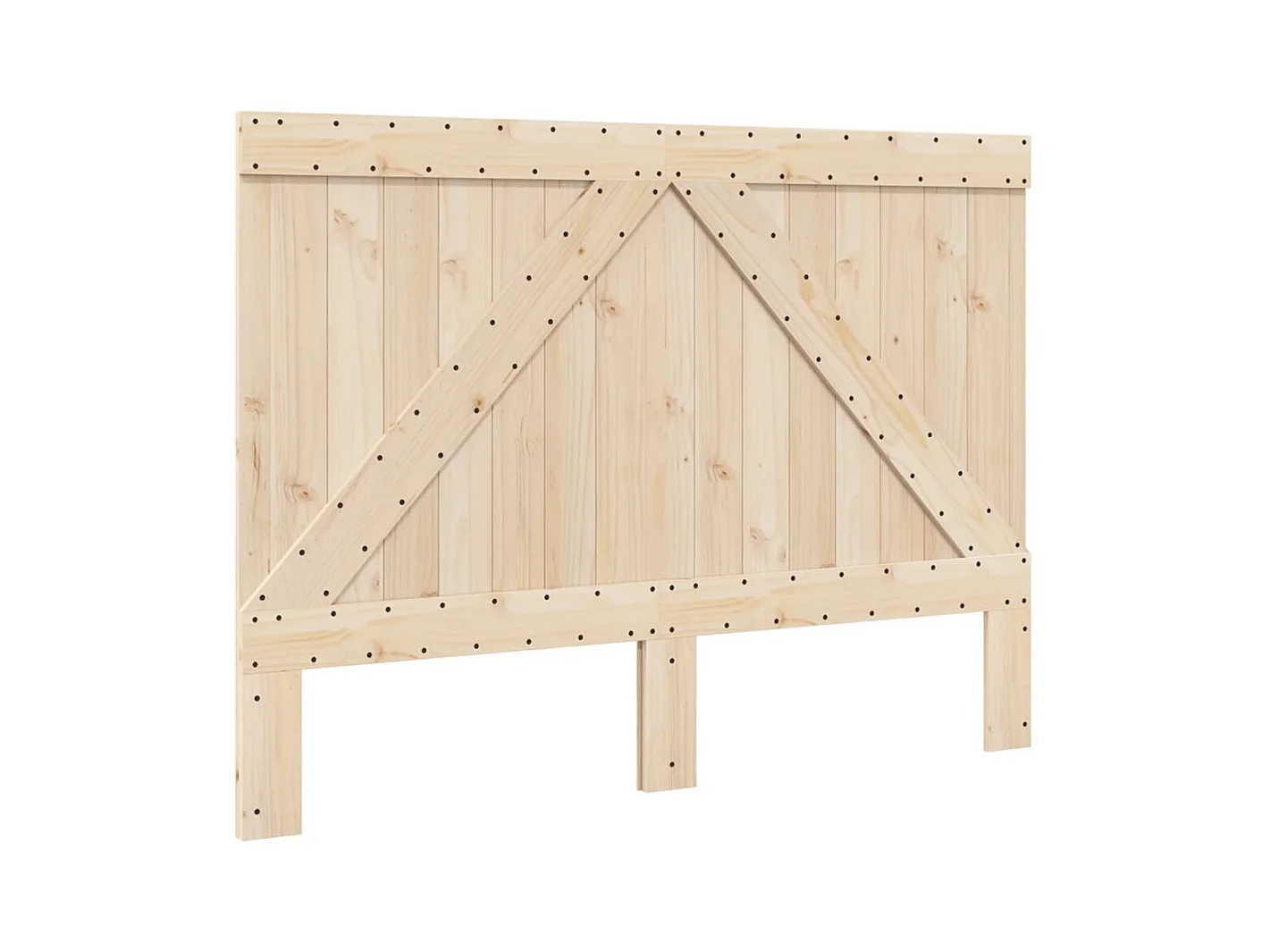 Estructura de cama sin colchón gris 140x200 cm madera maciza de pino