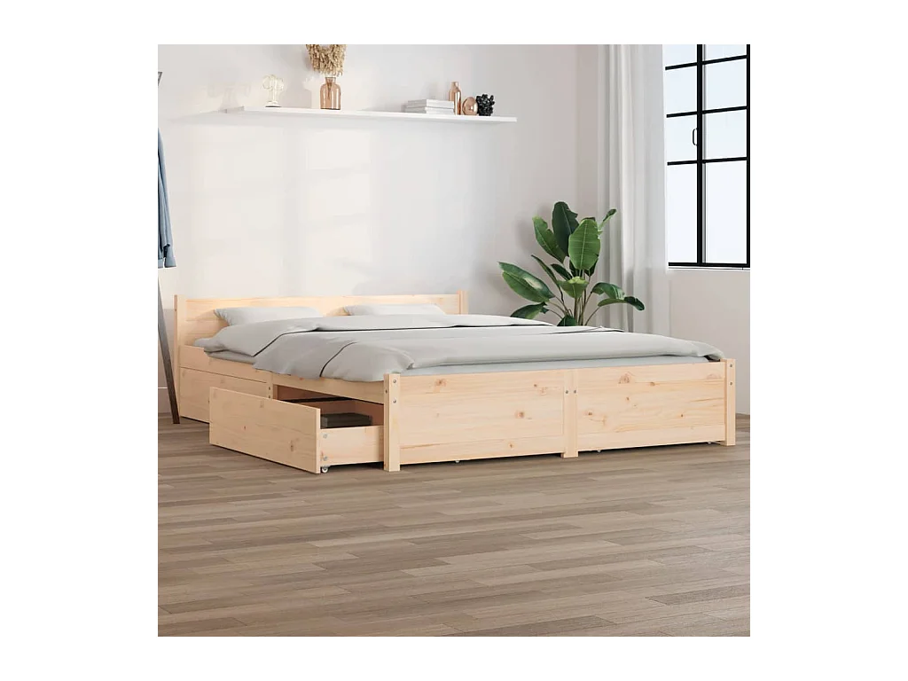 Bedframe zonder matras met lades