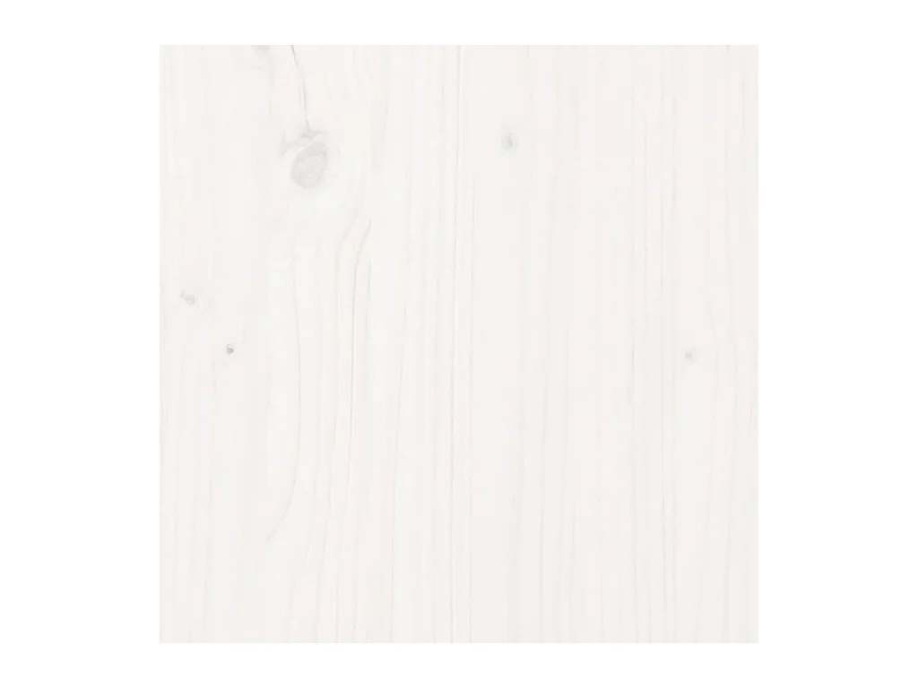 Struttura letto senza materasso bianco 200x200 cm in legno massello