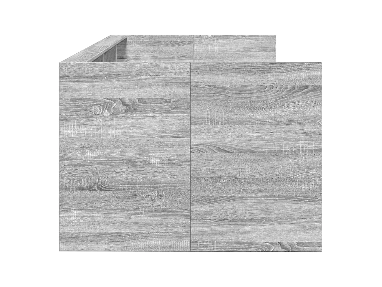 Dagbed met lades zonder matras Sonoma grijs 75x190 cm