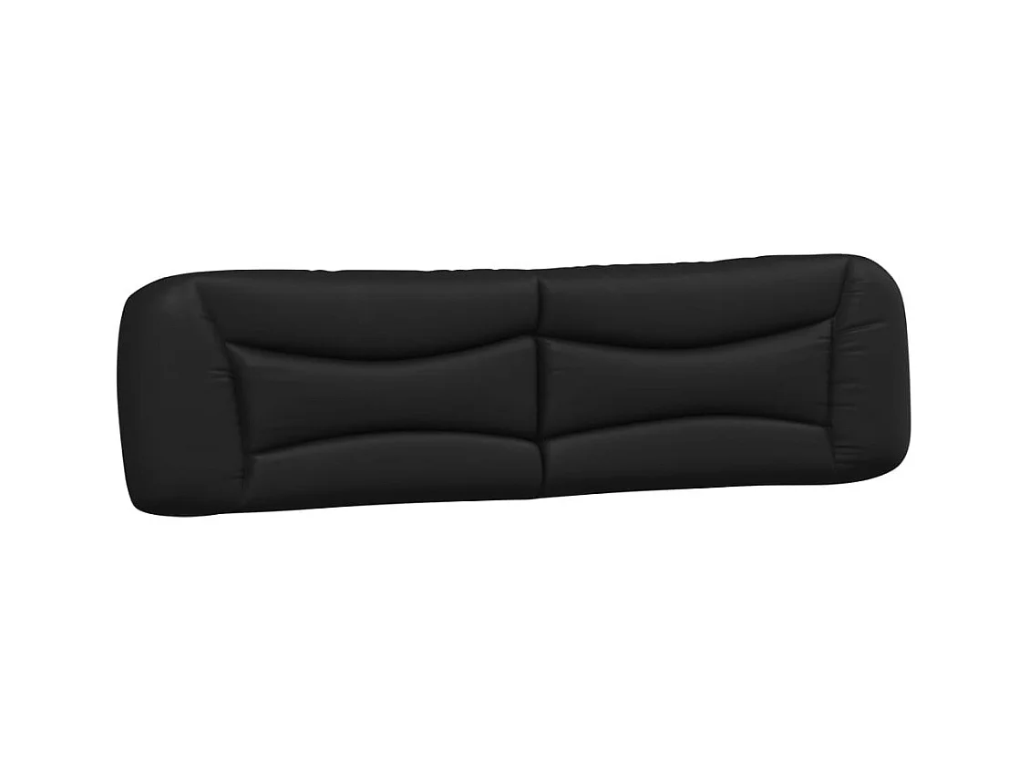 Struttura letto con LED senza materasso nero 200x200 cm