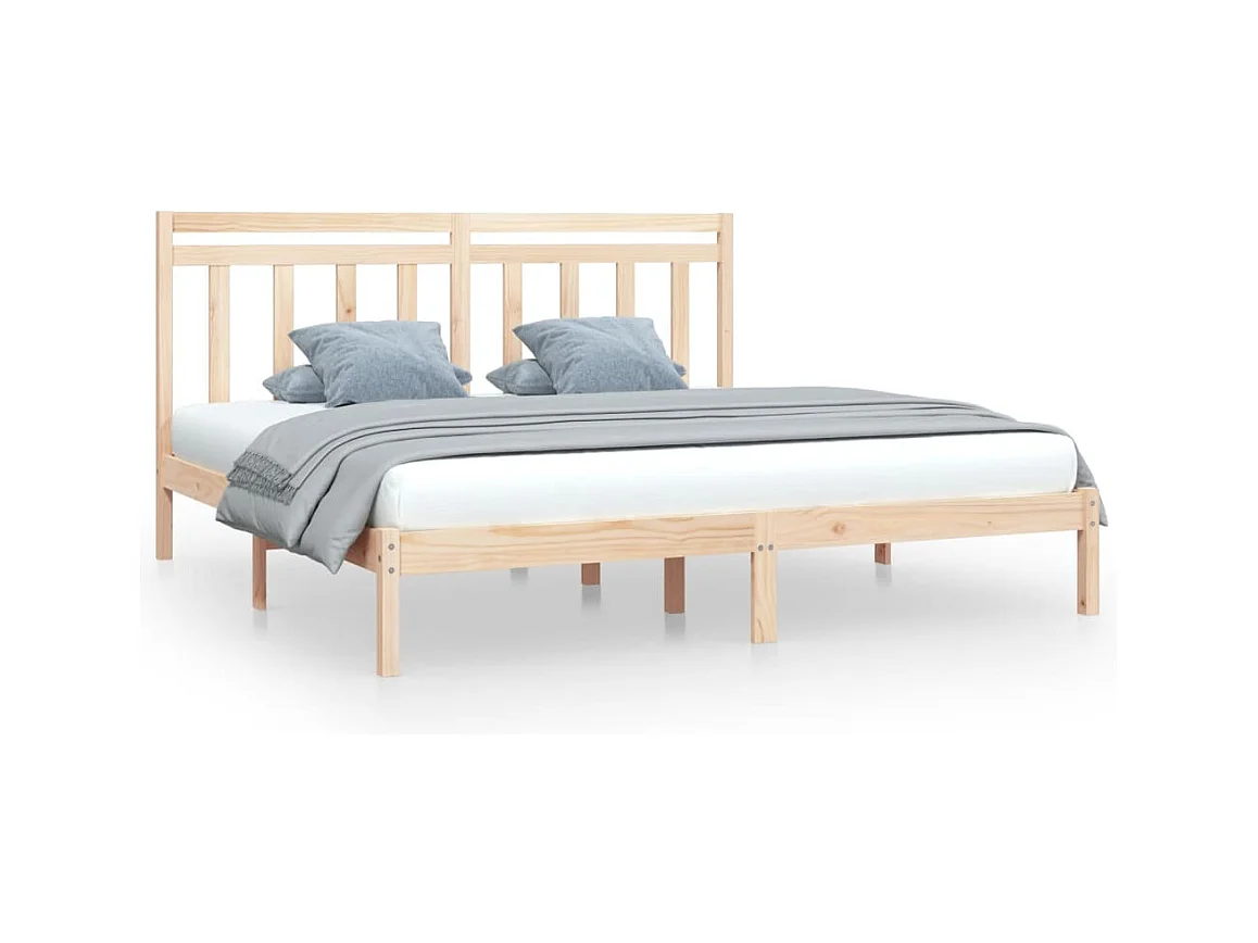 Struttura letto senza materasso 200x200 cm in legno massello