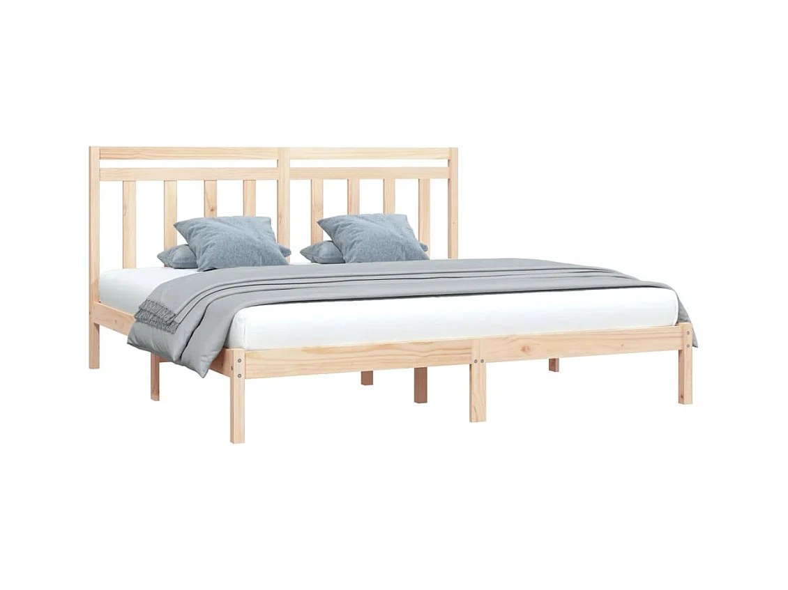 Struttura letto senza materasso 200x200 cm in legno massello