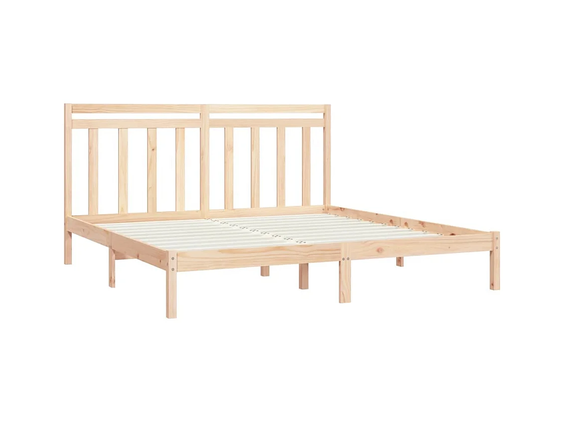 Struttura letto senza materasso 200x200 cm in legno massello