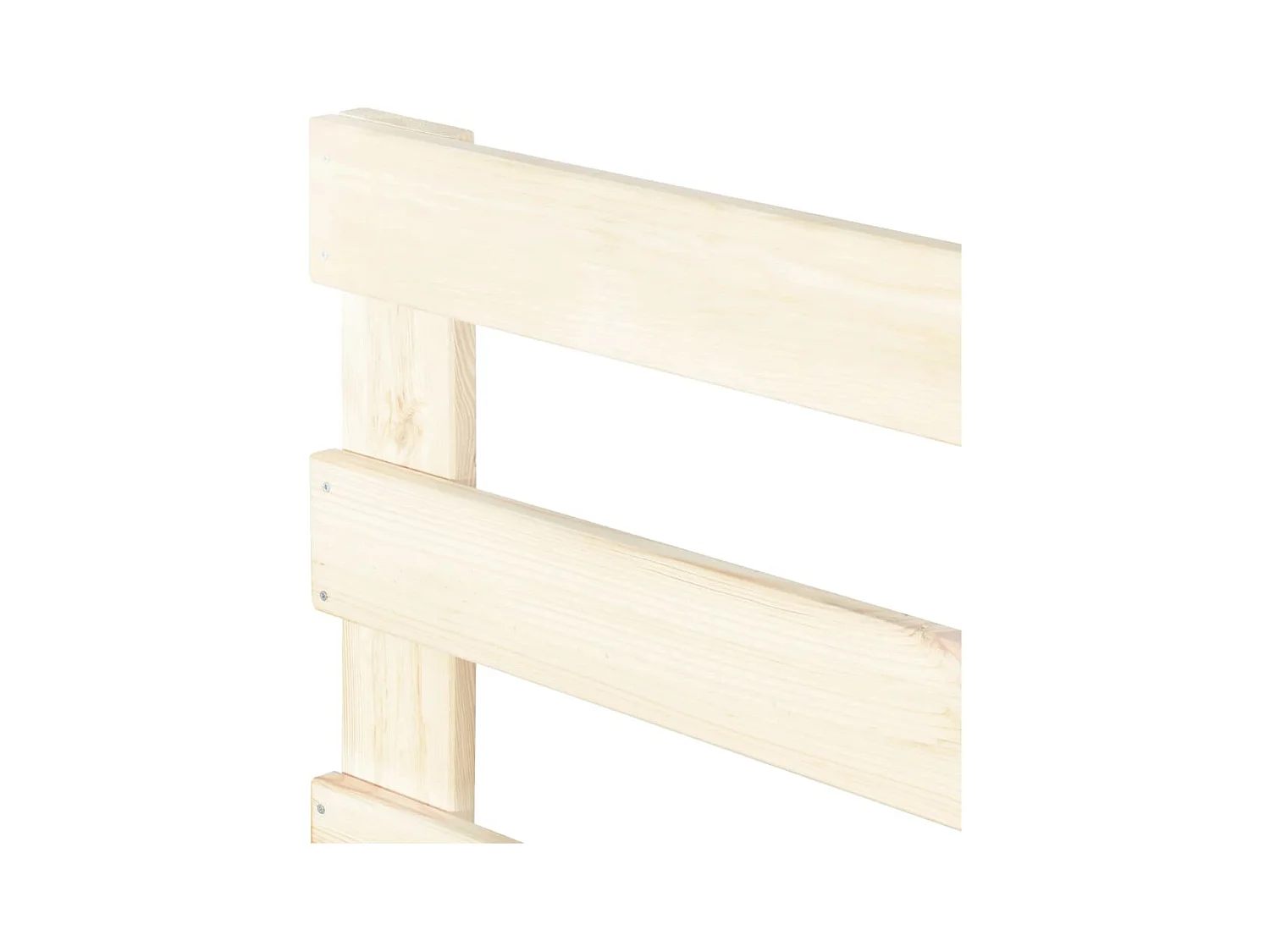 Cadre de lit de palette sans matelas 160x200 cm bois massif pin