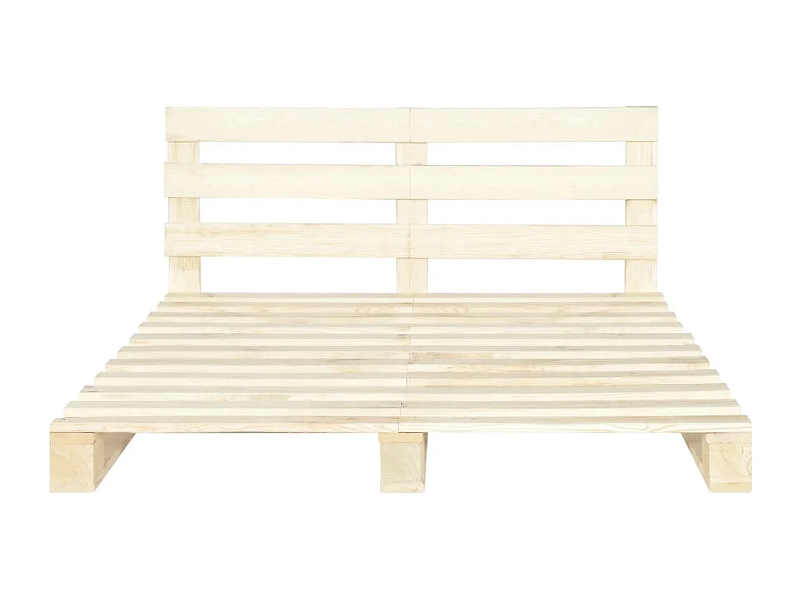 Palletbedframe zonder matras 160x200 cm massief grenenhout
