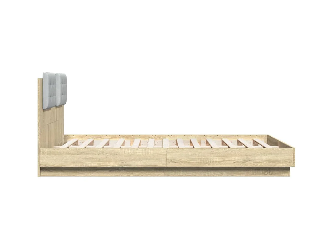 Bedframe zonder matras Sonoma eiken 140x200 cm