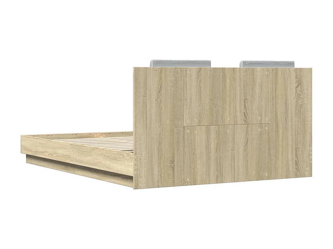 Bedframe zonder matras Sonoma eiken 140x200 cm