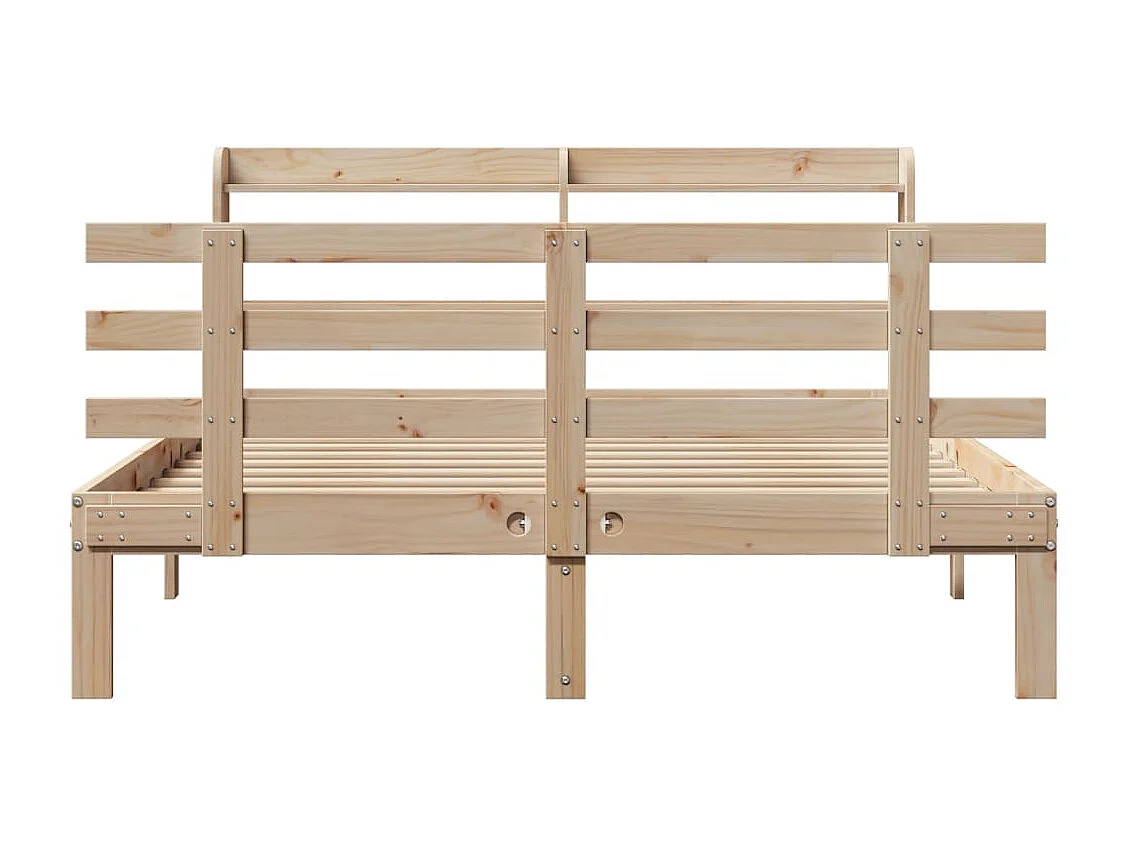 Cadre de lit avec tête de lit sans matelas 140x200 cm