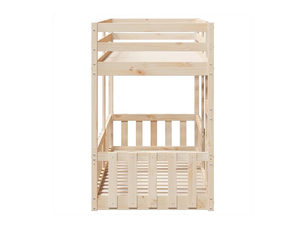 Letto a castello 75x190 cm Legno massello di pino