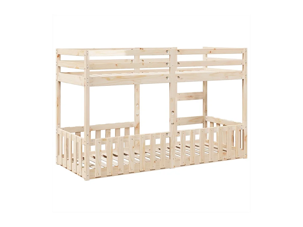 Letto a castello 75x190 cm Legno massello di pino