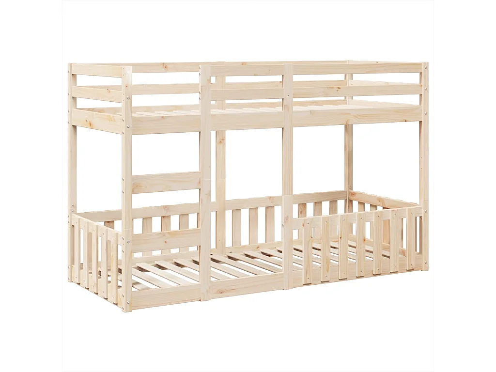 Letto a castello 75x190 cm Legno massello di pino