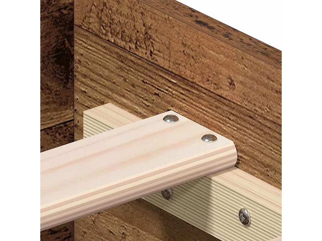 Struttura letto con cassetti con cassetto Legno antico 120 x 190 cm