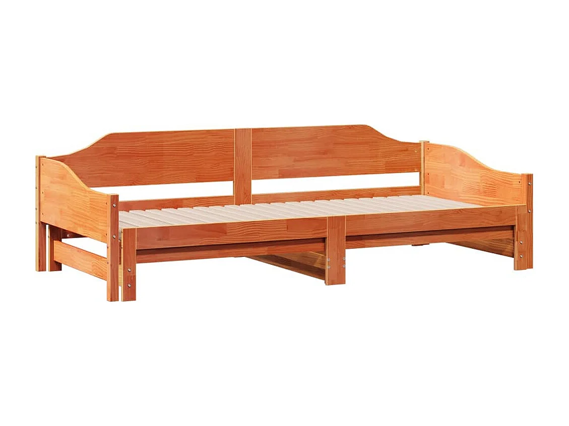 Divano letto e letto estraibile senza materasso 80x200 cm in legno massello