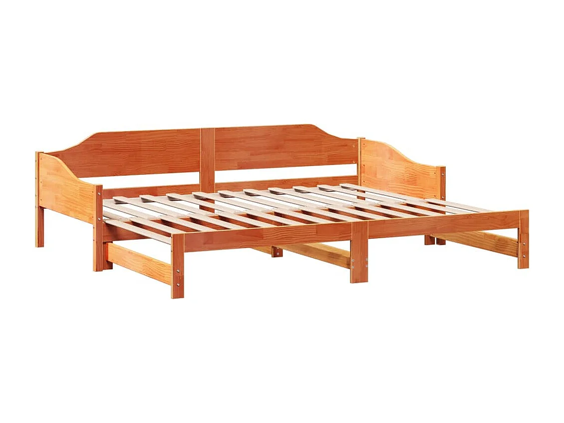Divano letto e letto estraibile senza materasso 80x200 cm in legno massello