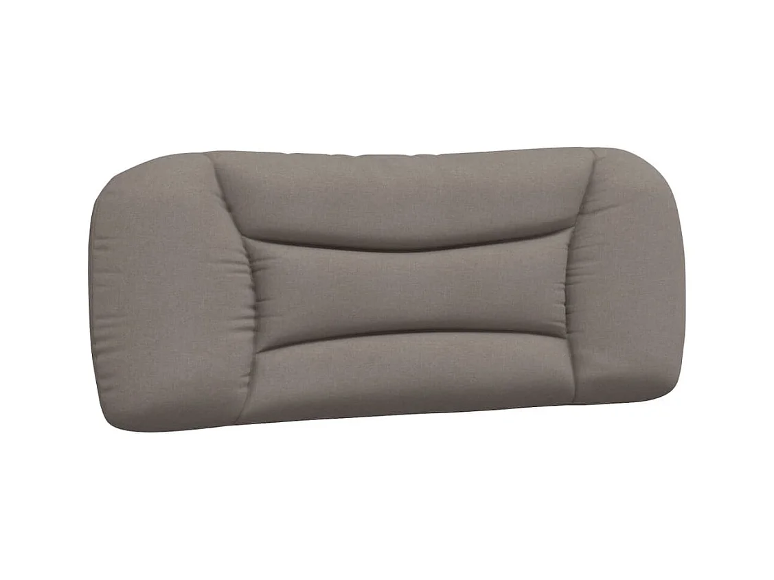 Estructura de cama sin colchón tela taupe 100x200 cm