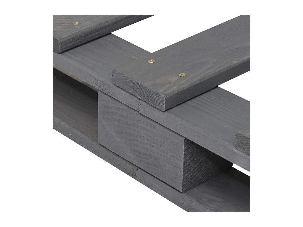 Estructura de cama sin colchón gris 140x200 cm madera maciza de pino