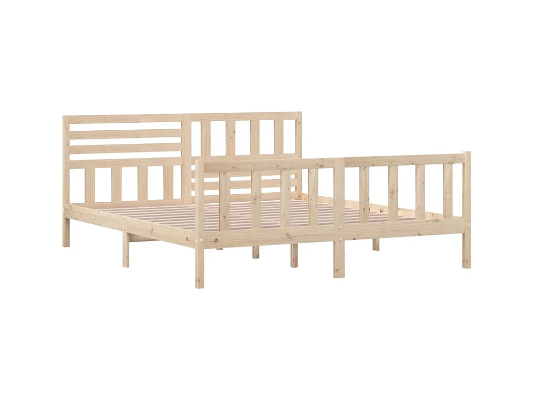 Bedframe van massief hout zonder matras