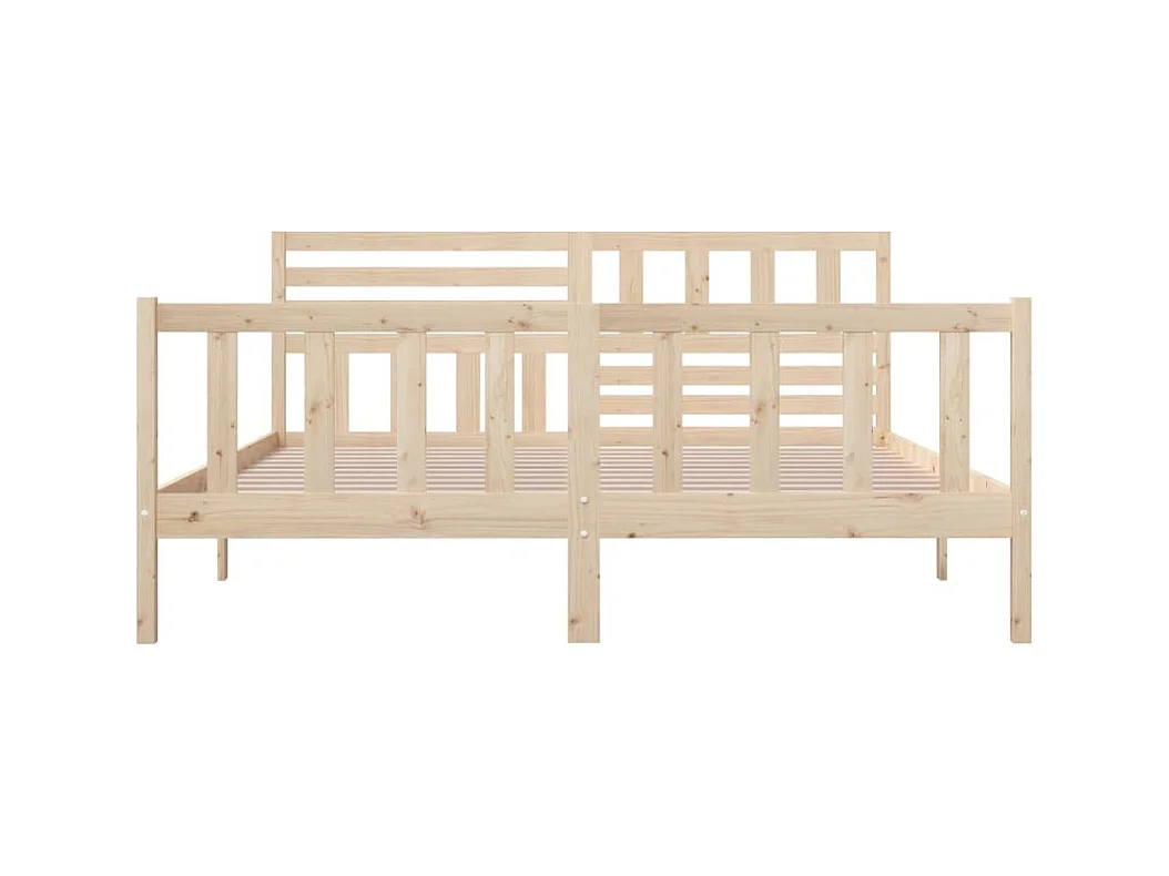 Bedframe van massief hout zonder matras