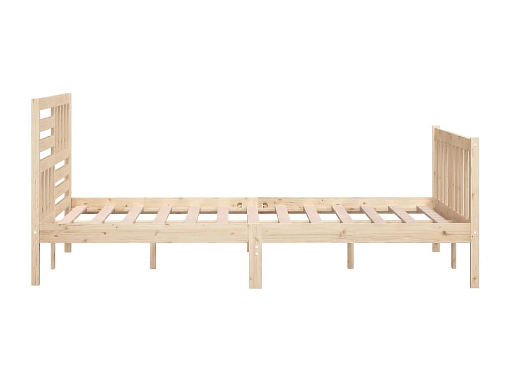 Cadre de lit sans matelas bois massif