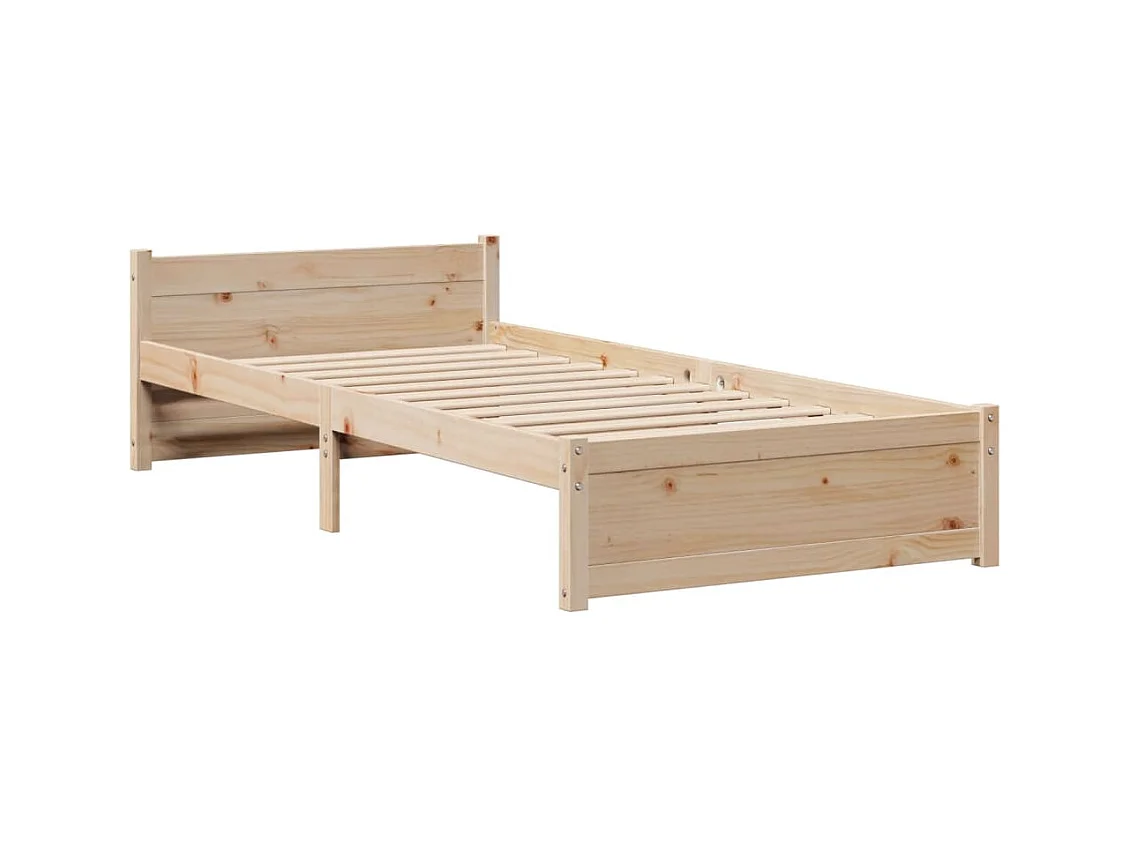 Bedframe met hoofdbord zonder matras 90x200 cm