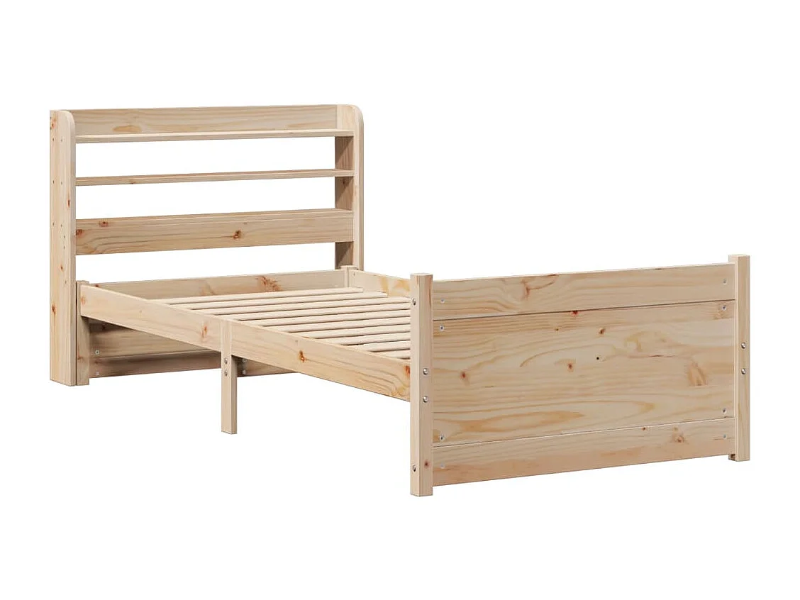 Cadre de lit avec tête de lit sans matelas 90x200 cm