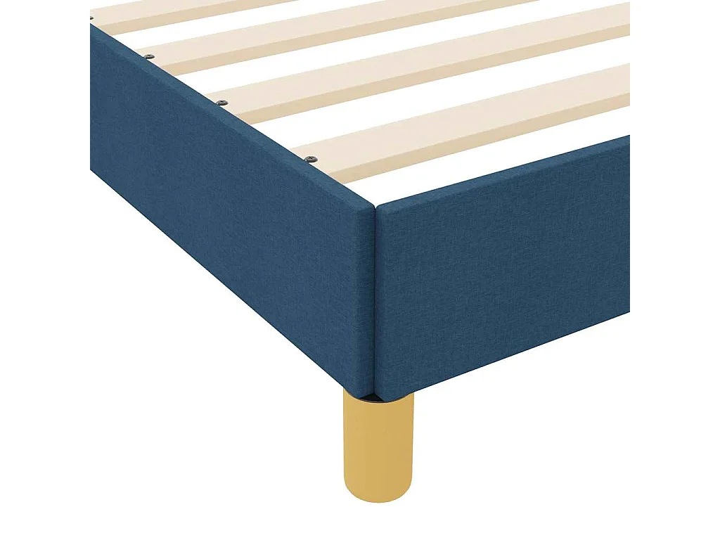 Letto a molle blu e bianco 100 x 200 cm in schiuma