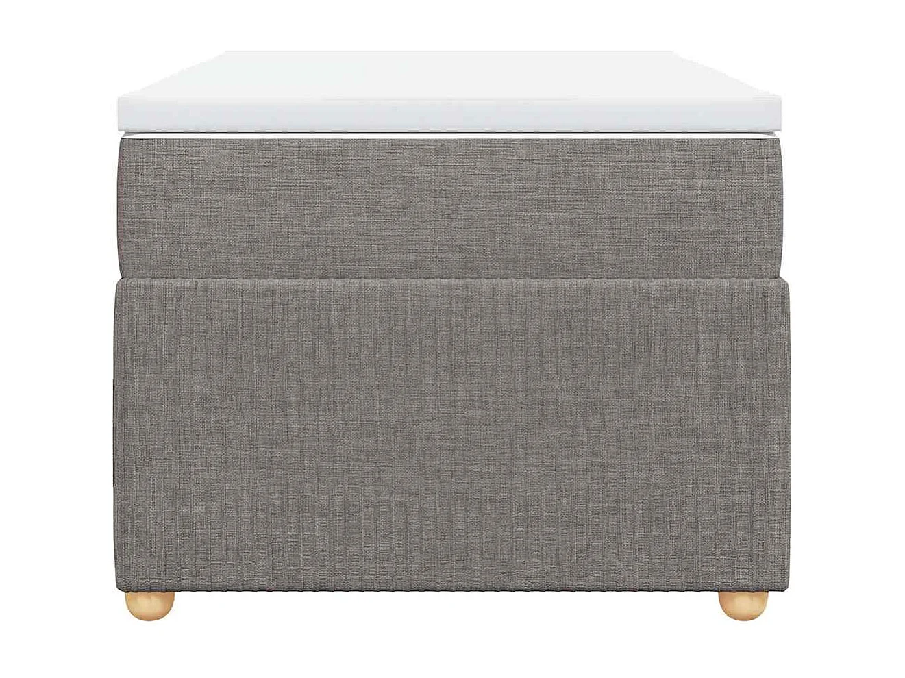Sommier à lattes de lit avec matelas Taupe 80x200 cm Tissu
