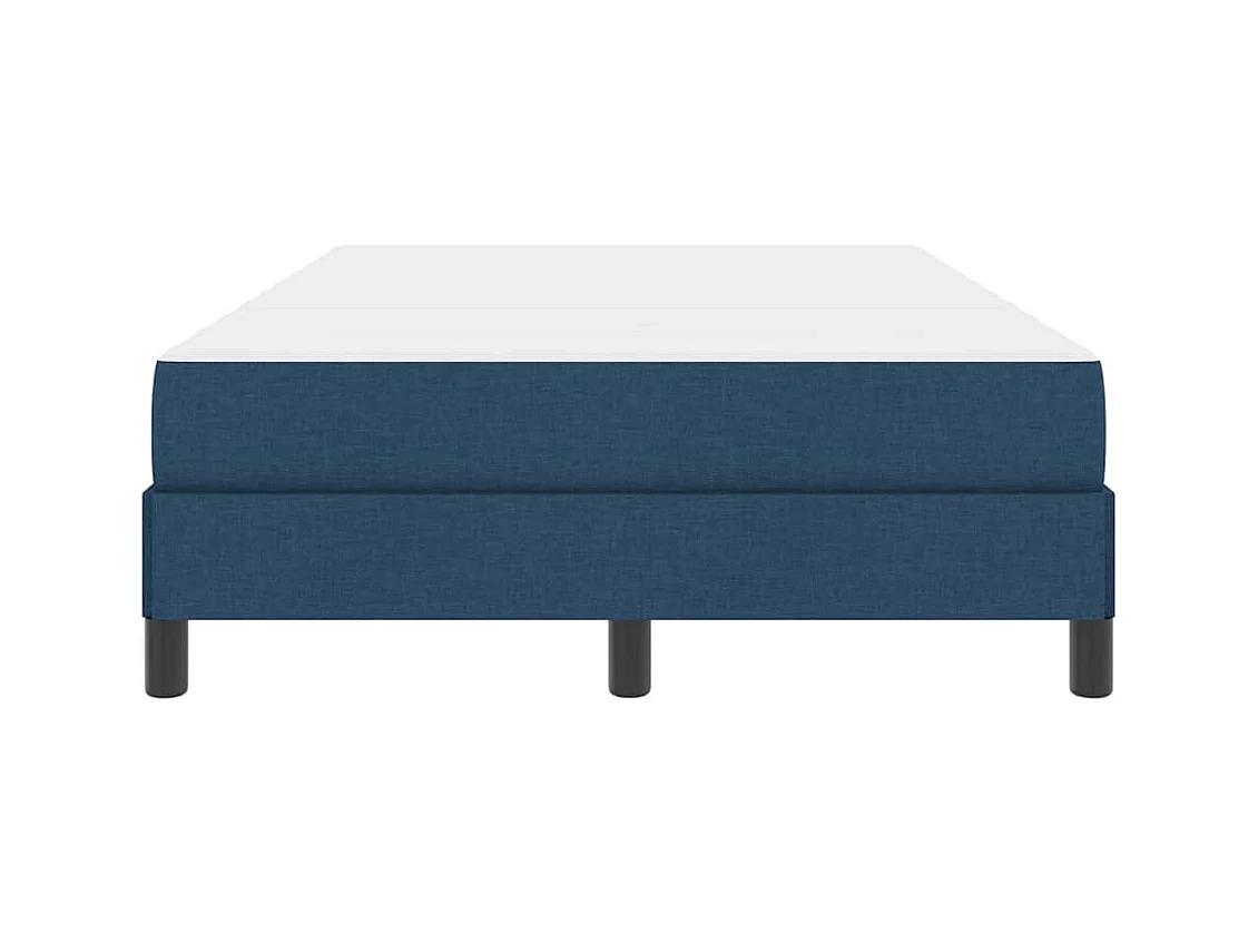 Cama de muelles con colchón Tela azul 120 x 200 cm