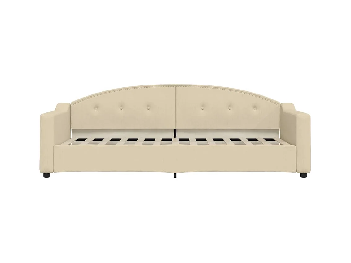 Daybed zonder matras crème 80x200 cm stof