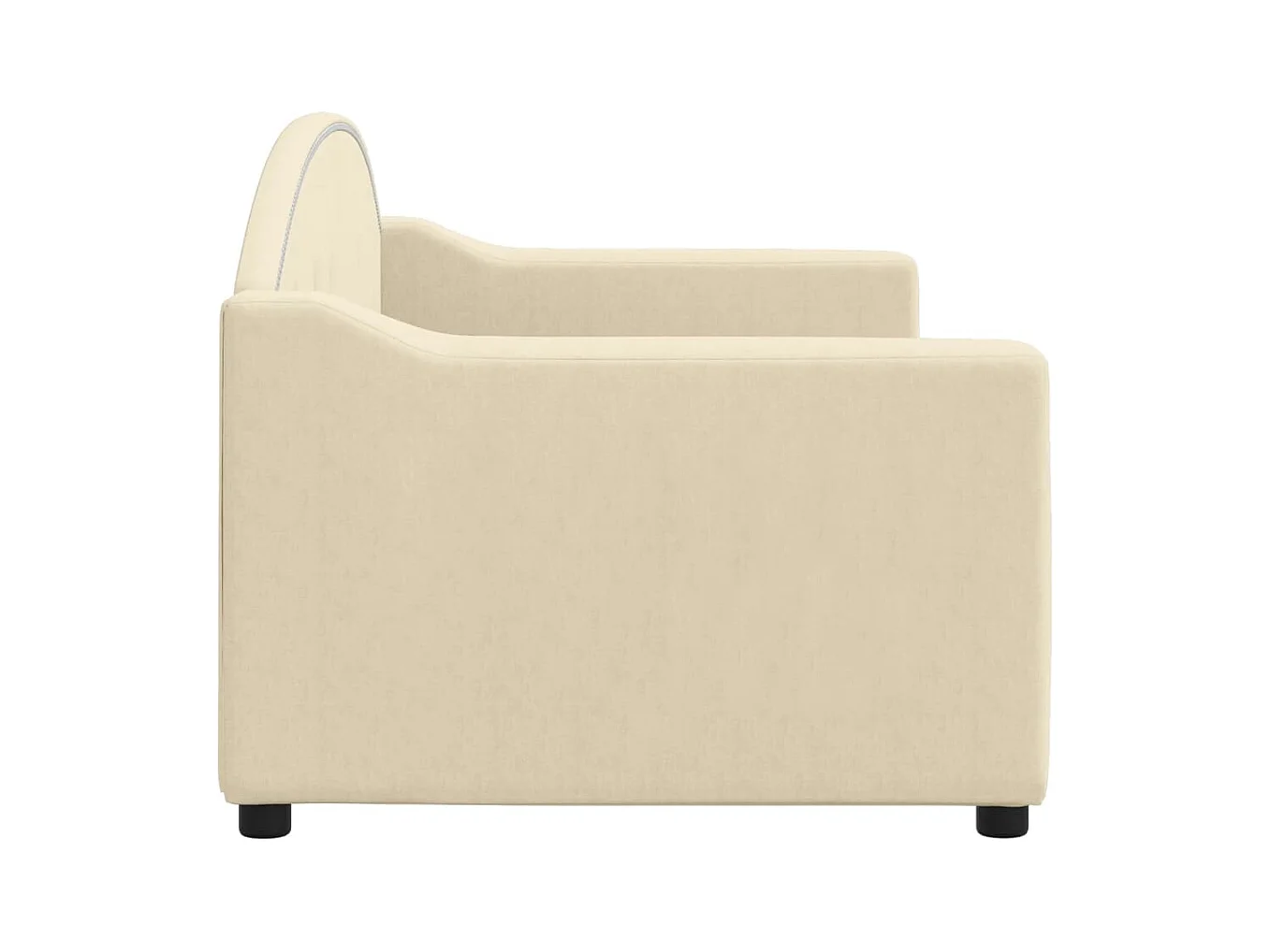 Daybed zonder matras crème 80x200 cm stof