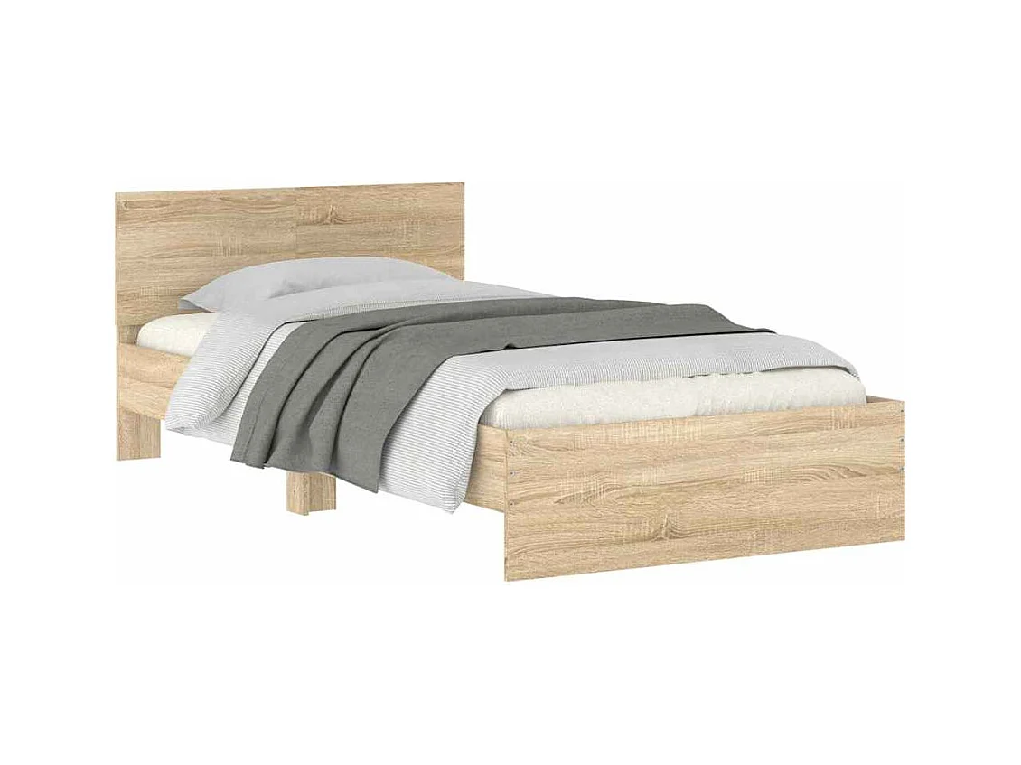 Struttura letto senza materasso con testiera 100x200 cm