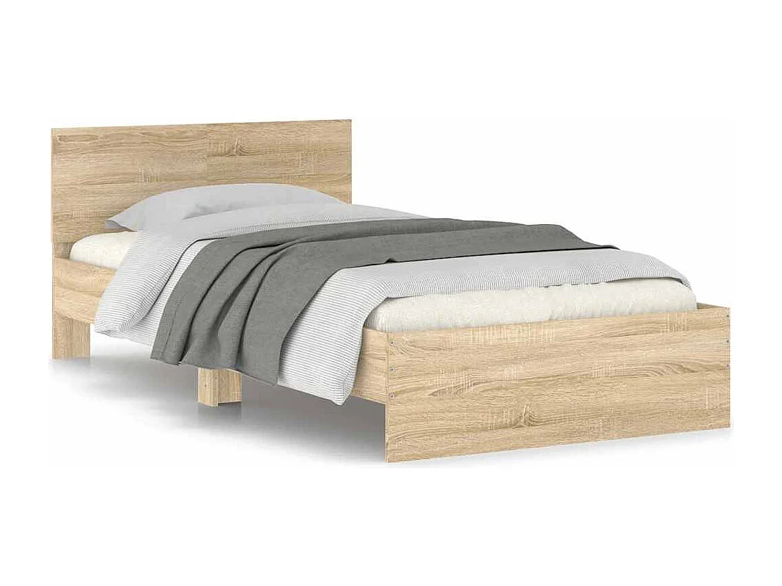 Struttura letto senza materasso con testiera 100x200 cm