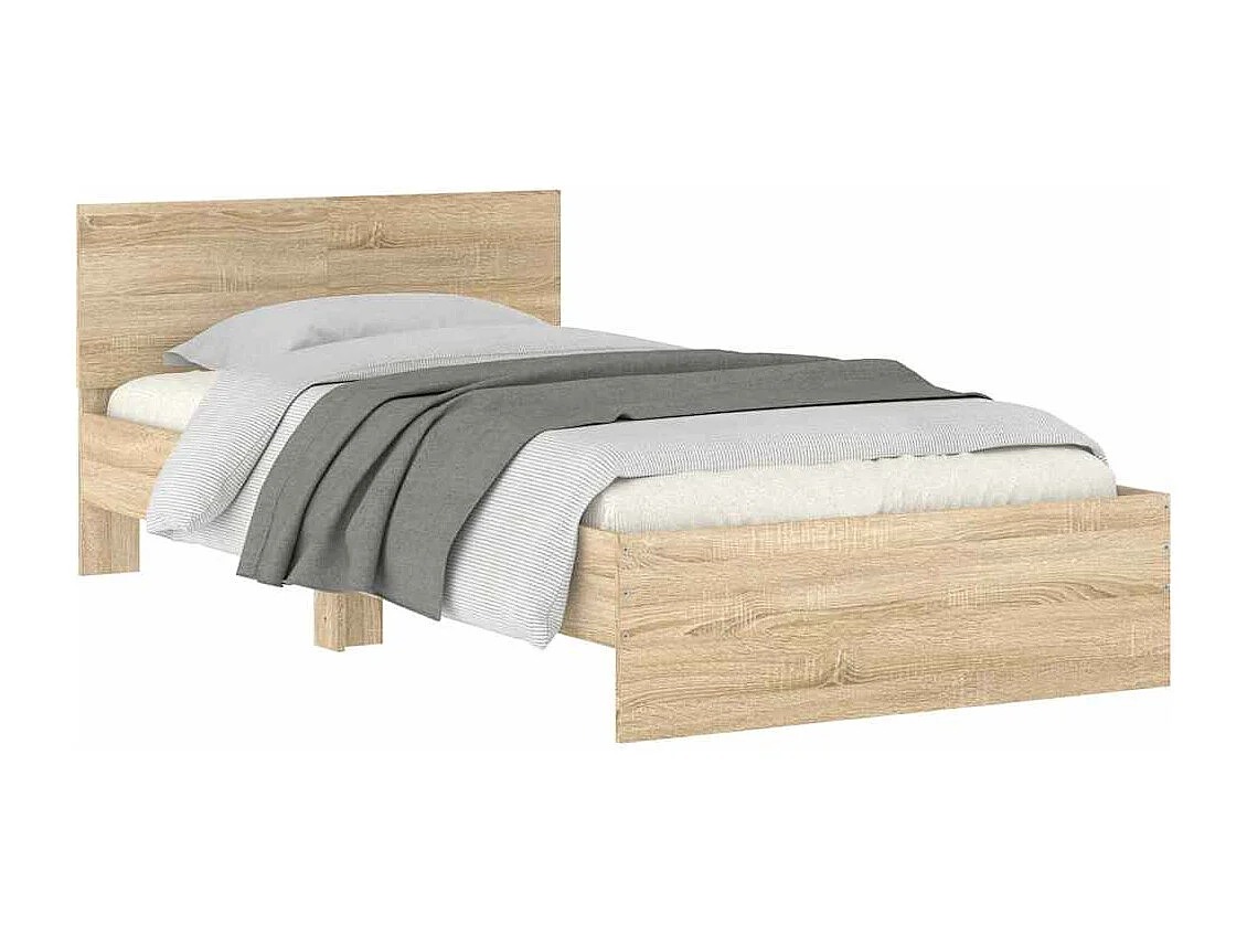 Struttura letto senza materasso con testiera 100x200 cm