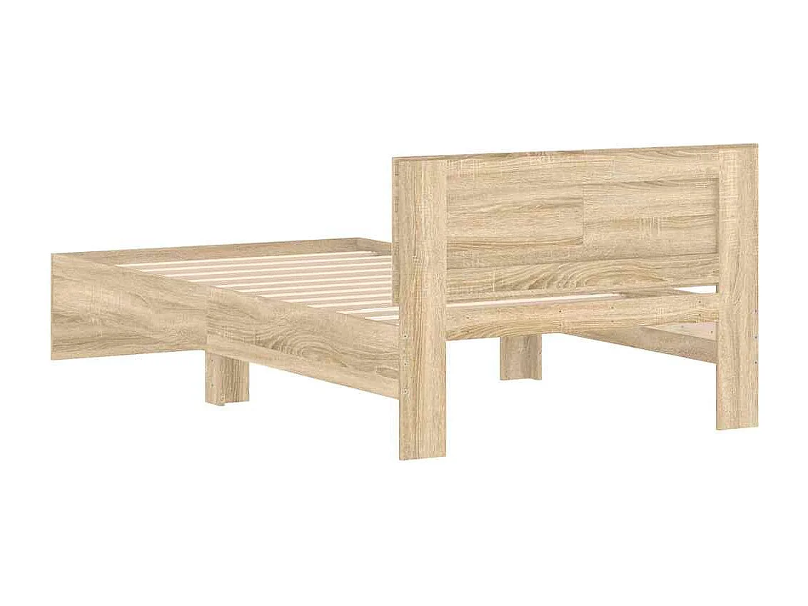 Struttura letto senza materasso con testiera 100x200 cm